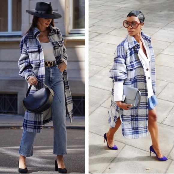 H&M Jackets & Blazers - H&M | Plaid Shacket NWT! Bloggers Favorites!